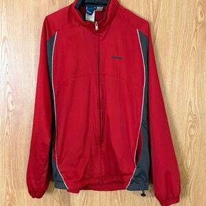 Reebok Windbreaker in Red and Gray